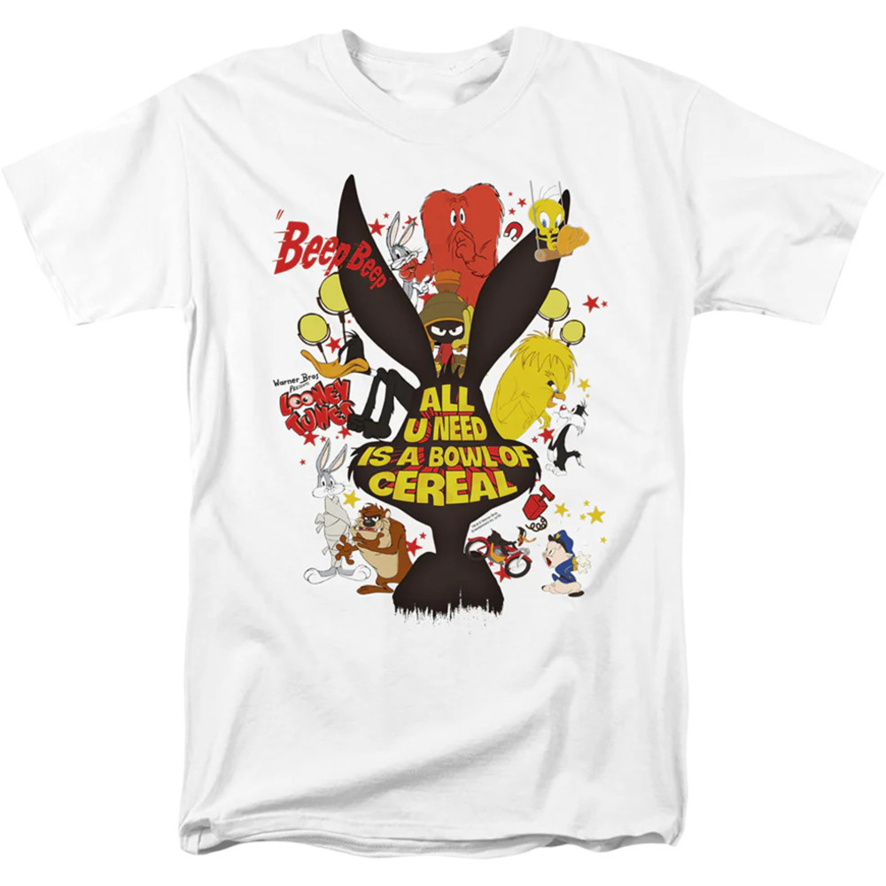 All U Need Is A Bowl Of Cereal Looney Tunes Tshirt